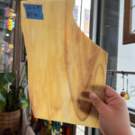 Cream with Brown Wispy Sheet Glass Kokomo