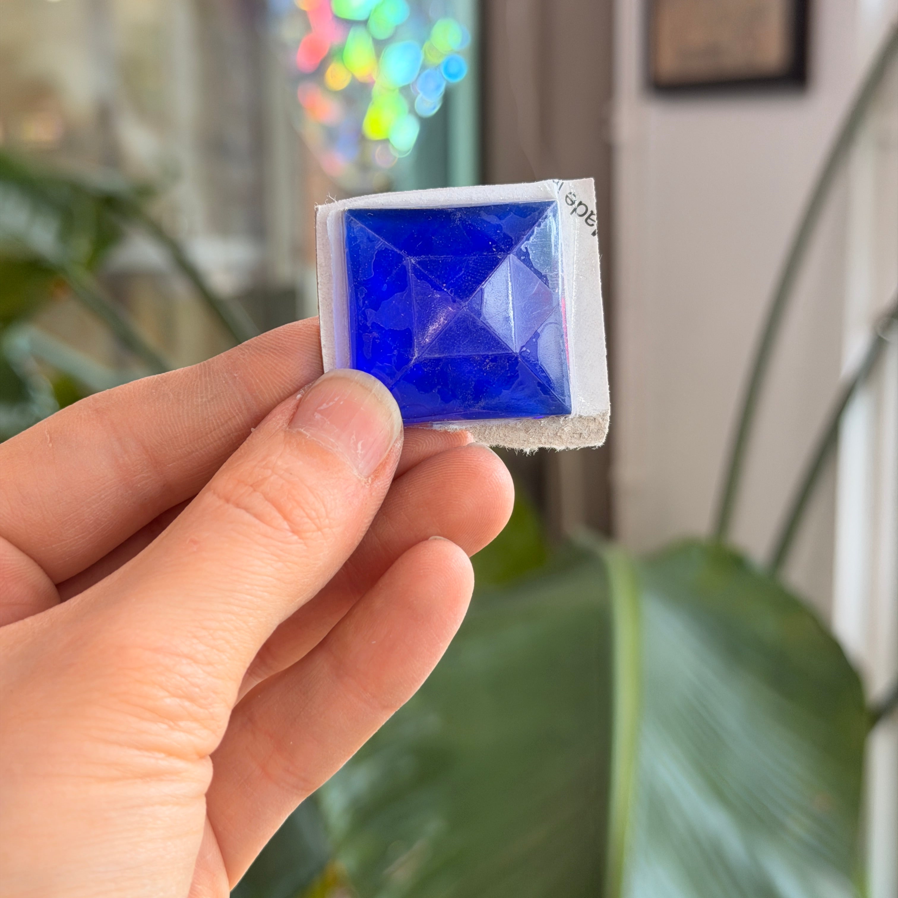 Dark Blue Jewel - Square (30 mm)
