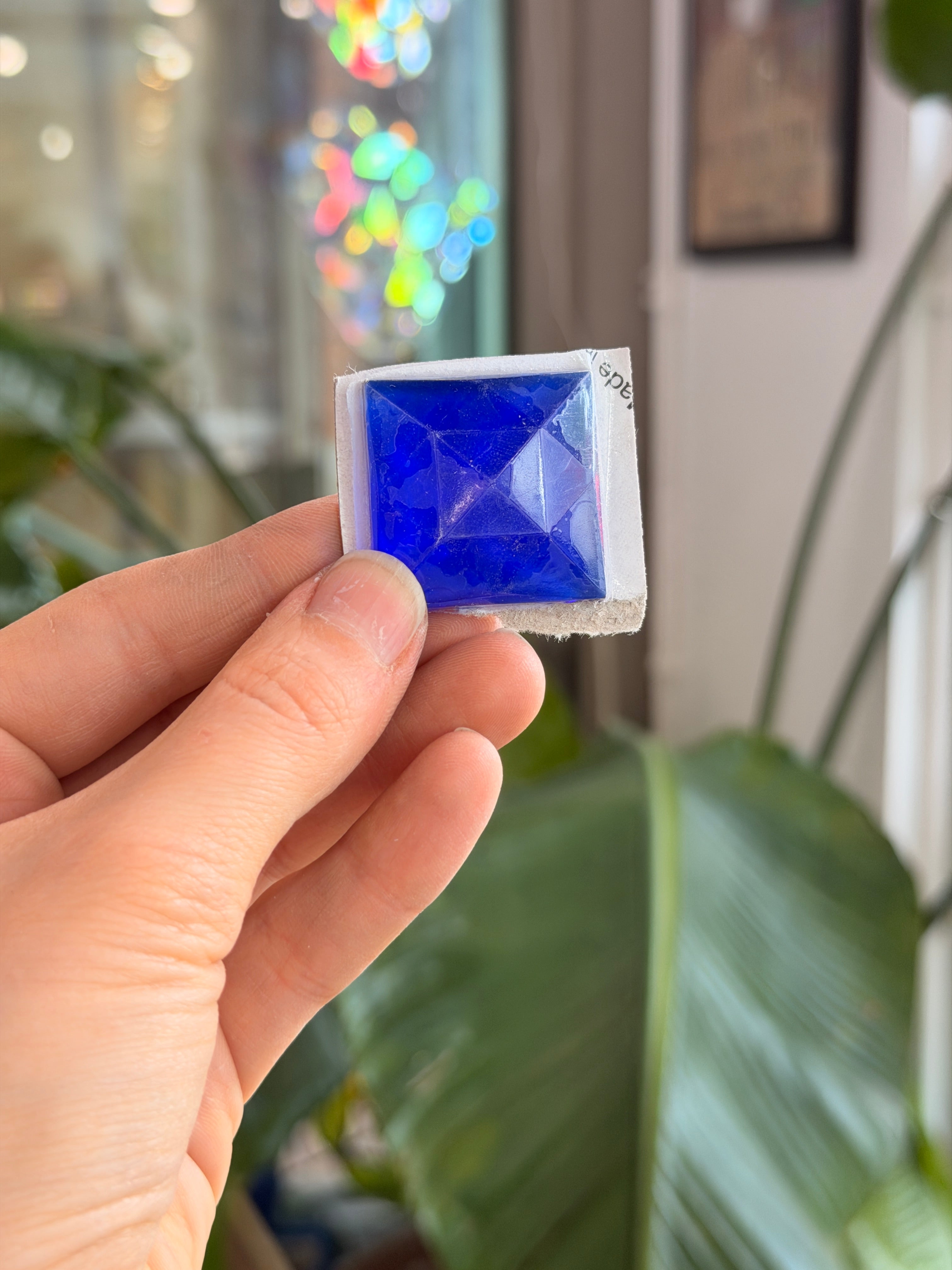 Dark Blue Jewel - Square (30 mm) Tools Colorado Glass Works