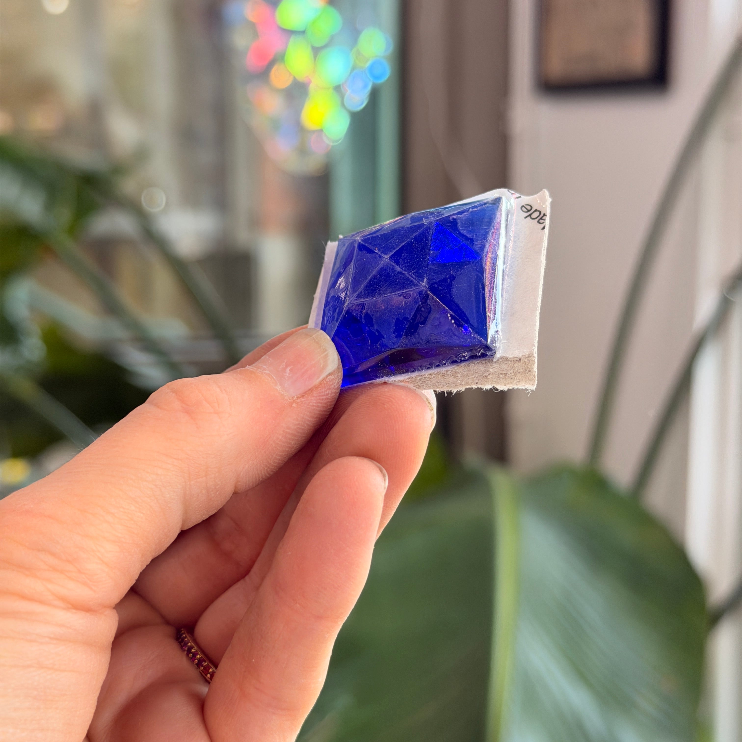 Dark Blue Jewel - Square (30 mm)