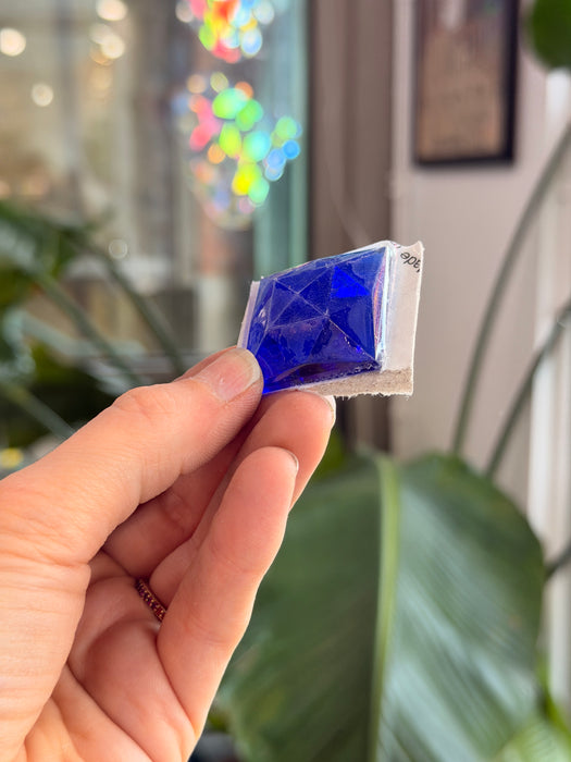 Dark Blue Jewel - Square (30 mm) Tools Colorado Glass Works