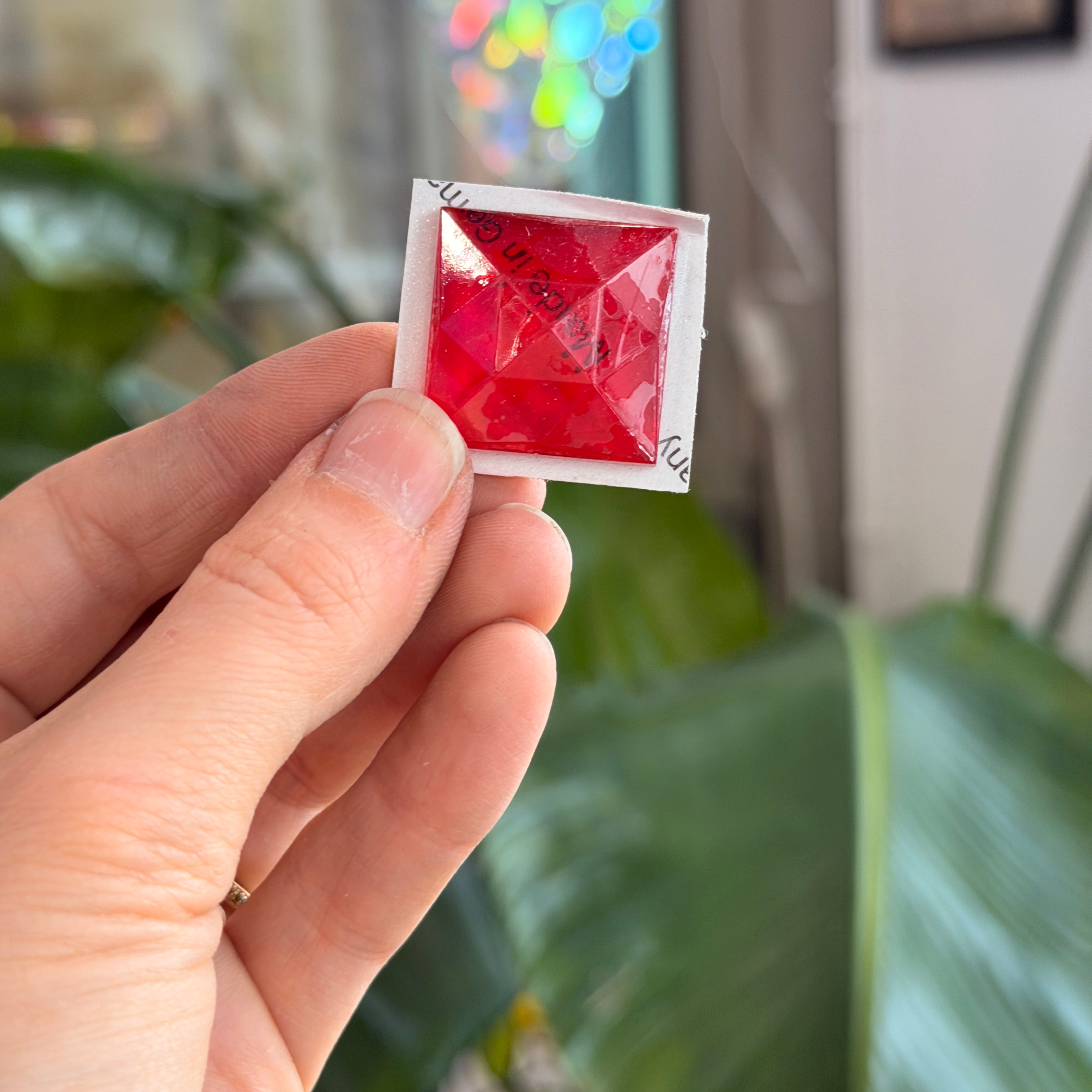 Red Jewel - Square (25mm) Tools Colorado Glass Works