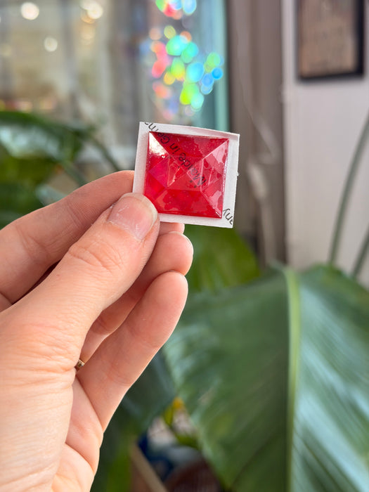 Red Jewel - Square (25mm) Tools Colorado Glass Works