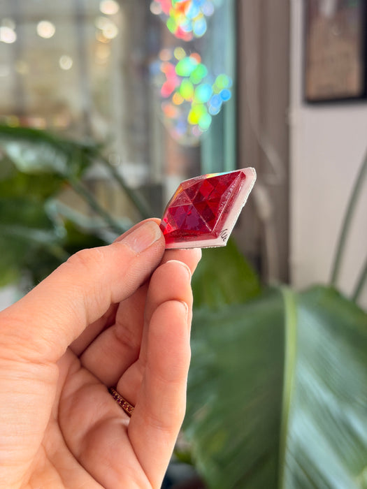 Red Jewel - Square (25mm) Tools Colorado Glass Works