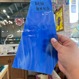 Medium Blue White Wispy Spectrum Sheet Glass Bullseye 10x4.5in (SP-43879469)