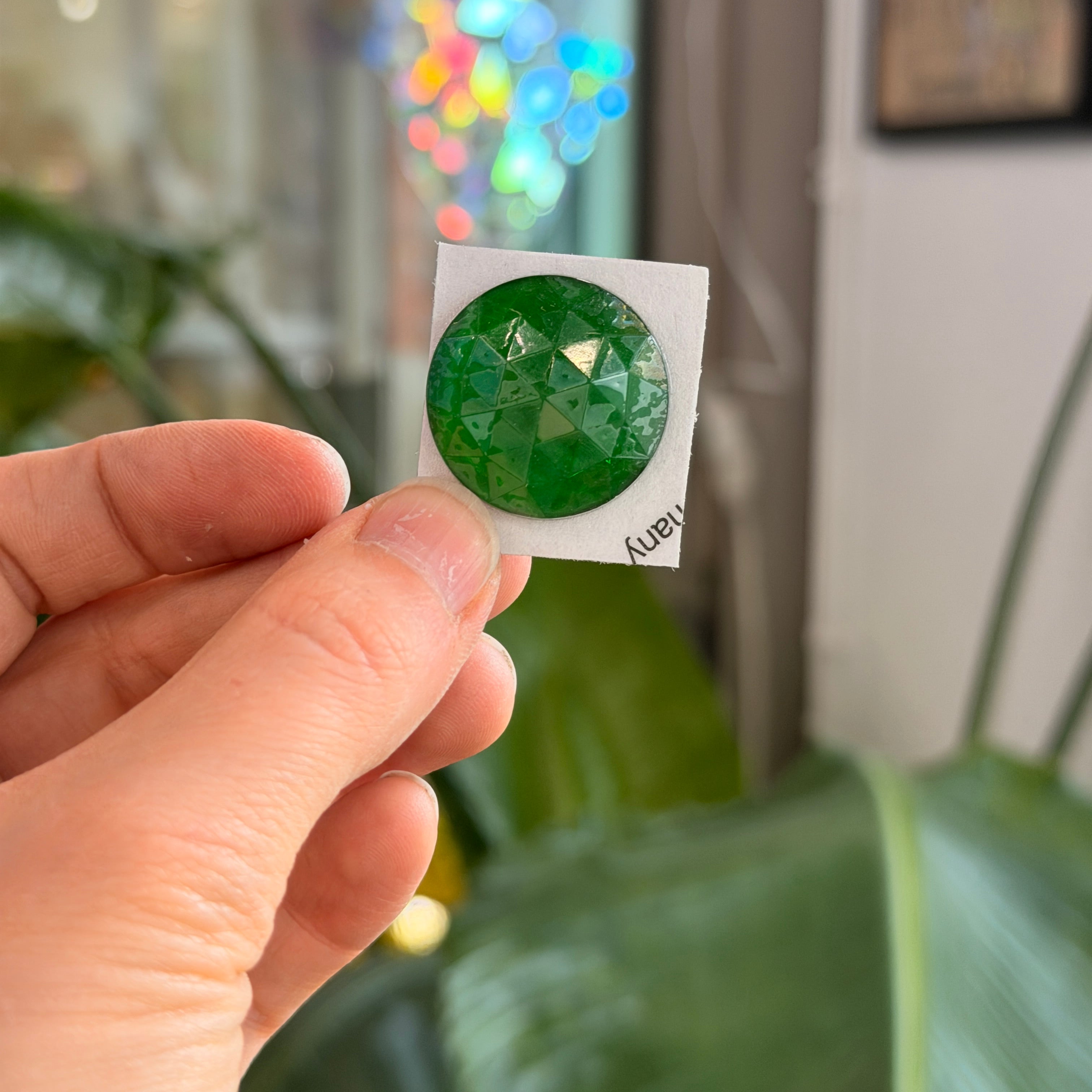 Green Jewel - Round (25 mm)