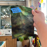 Dark Brown Green Multicolor Bullseye Sheet Glass Colorado Glassworks