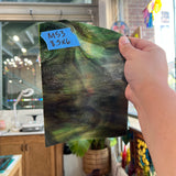 Dark Brown Green Multicolor Bullseye Sheet Glass Colorado Glassworks