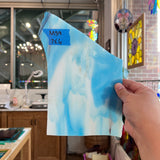 Blue White Wispy Kokomo Sheet Glass Colorado Glassworks