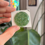 Moss Green Swirl Jewel - Round (35mm) Tools Colorado Glass Works