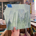Light Green Mottled Bullseye Sheet Glass Colorado Glassworks
