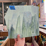 Light Green Mottled Bullseye Sheet Glass Colorado Glassworks