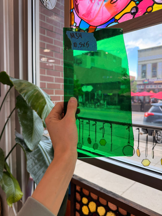 Dark Green GNA Sheet Glass Colorado Glassworks