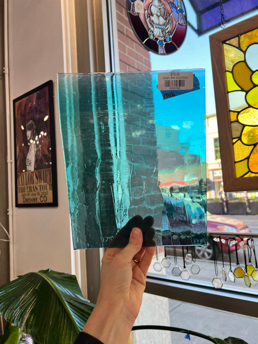 Turquoise Tide Pool COGW by Monarch Sheet Glass Colorado Glass Works