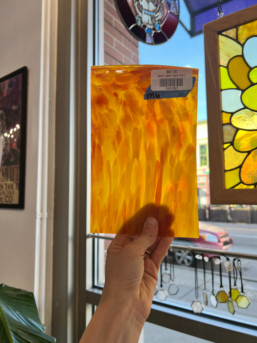 Strawberry Lemonade COGW by Monarch Glass Sheet Glass Colorado Glass Works