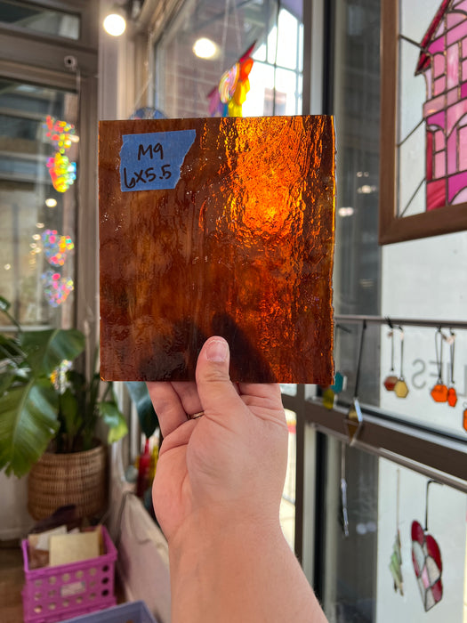 Brown Mottled Wispy Uroboros Sheet Glass Colorado Glassworks