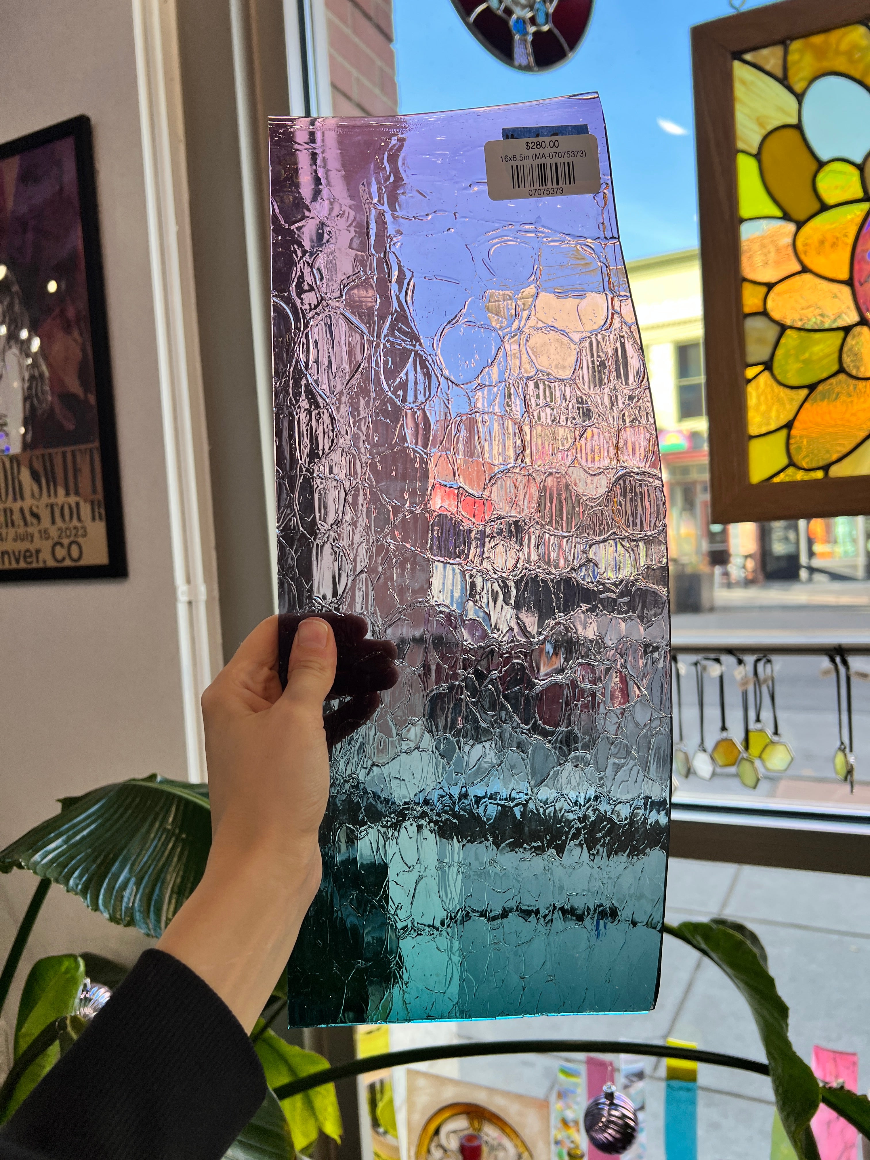 Midnight Haze COGW by Monarch Glass Sheet Glass Colorado Glass Works 16x6.5in (MA-07075373)