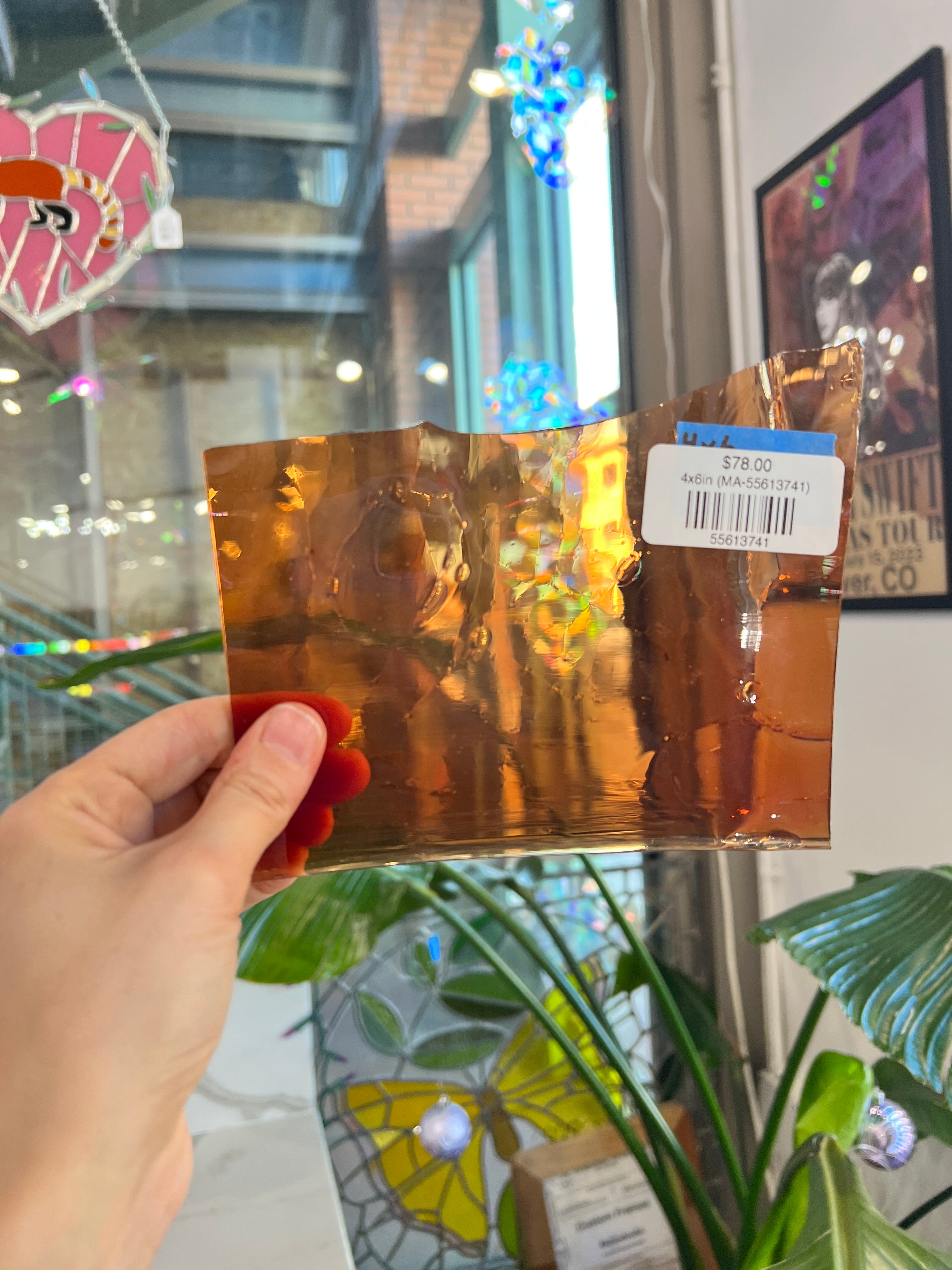 Sedona Sunrise COGW by Monarch Glass Sheet Glass Colorado Glass Works 4x6in (MA-55613741)