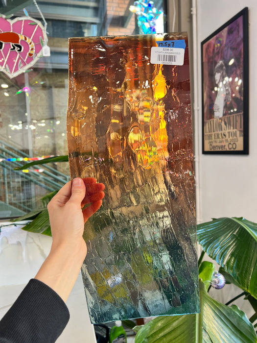 Sedona Sunrise COGW by Monarch Glass Sheet Glass Colorado Glass Works 17.5x7in (MA-08222253)