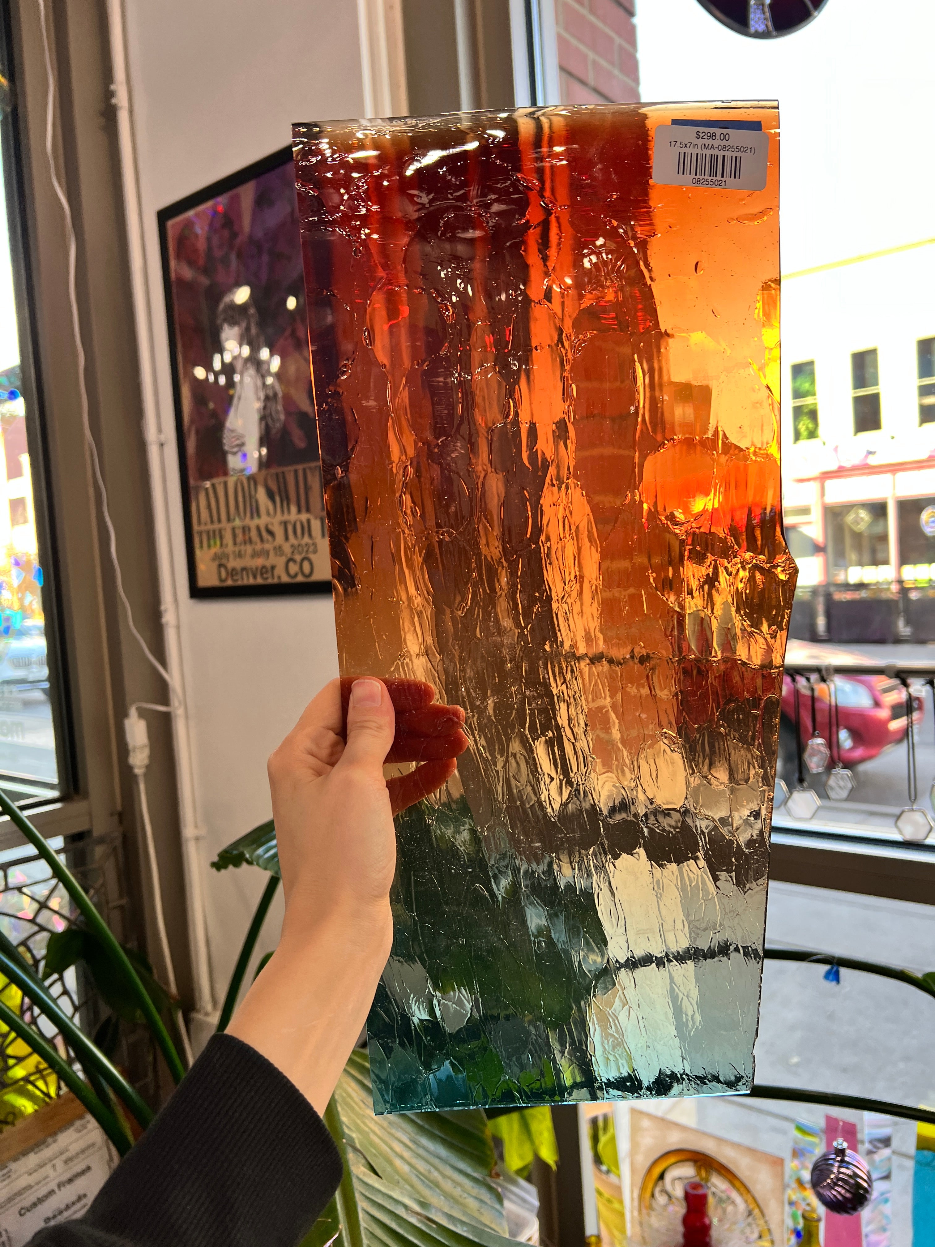 Sedona Sunrise COGW by Monarch Glass Sheet Glass Colorado Glass Works