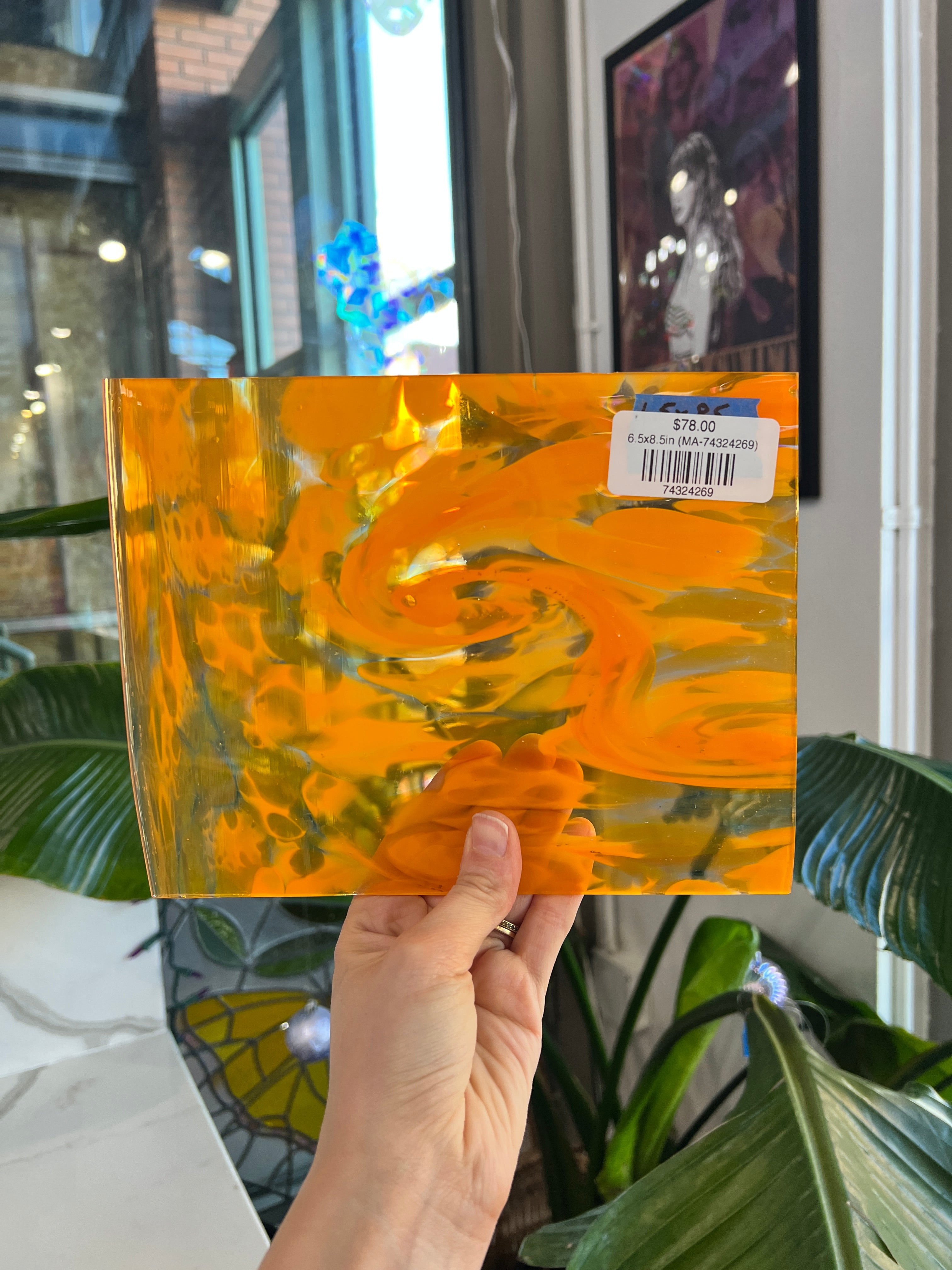 The Big Cheese COGW by Monarch Glass Sheet Glass Colorado Glass Works 6.5x8.5in (MA-74324269)