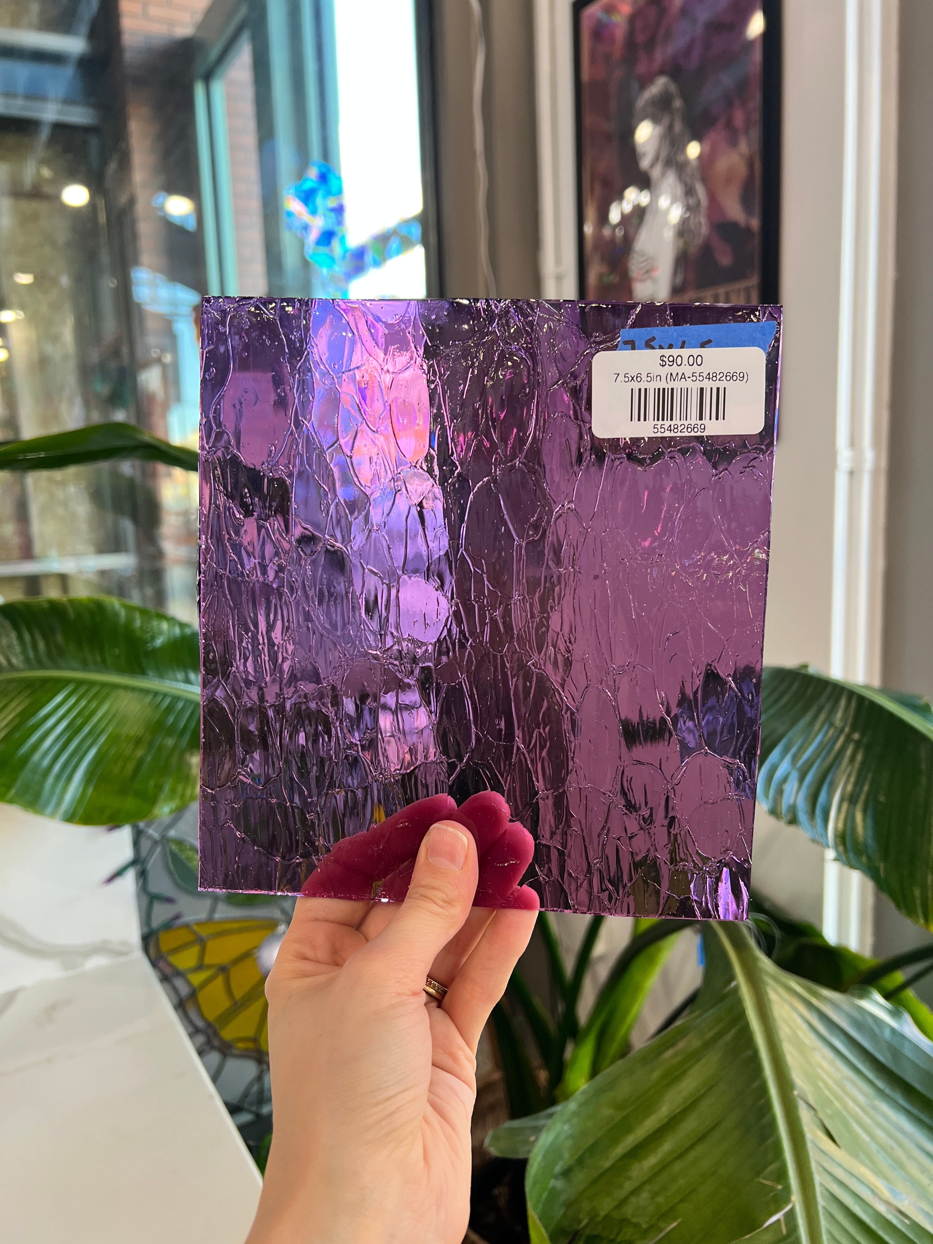 Cracked Compact COGW by Monarch Sheet Glass Colorado Glass Works 7.5x6.5in (MA-55482669)