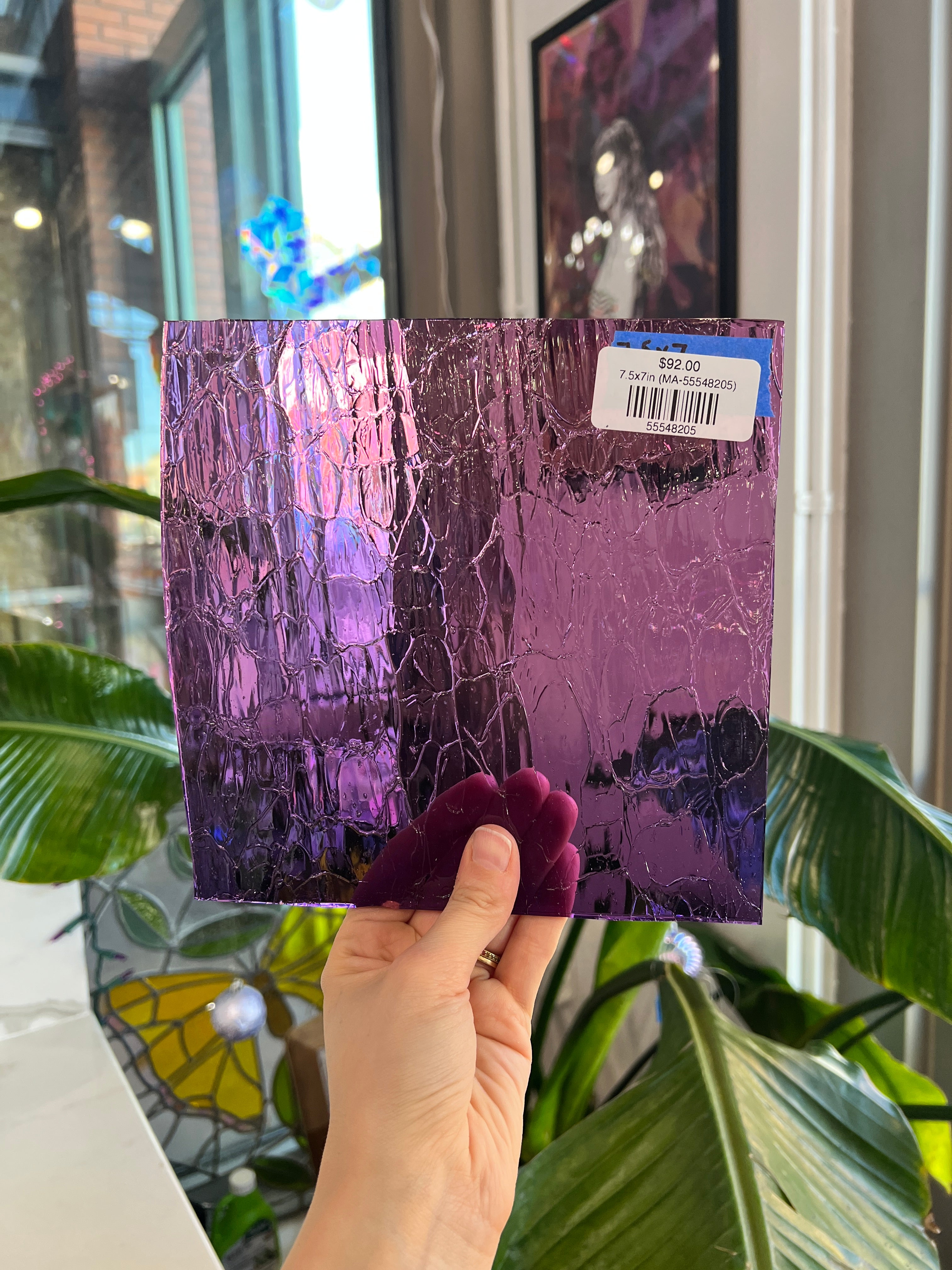 Cracked Compact COGW by Monarch Sheet Glass Colorado Glass Works 7.5x7in (MA-55548205)