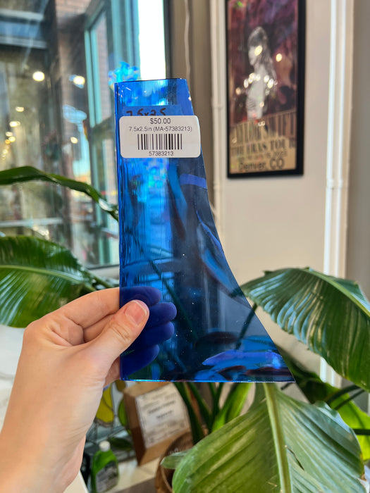 Stargaze COGW by Monarch Glass (Blue Aventurine) Sheet Glass Colorado Glassworks 7.5x2.5in (MA-57383213)