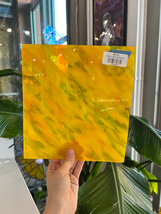 Ray of Sunshine COGW by Monarch Sheet Glass Colorado Glass Works 9x8.5in (MA-03533613)