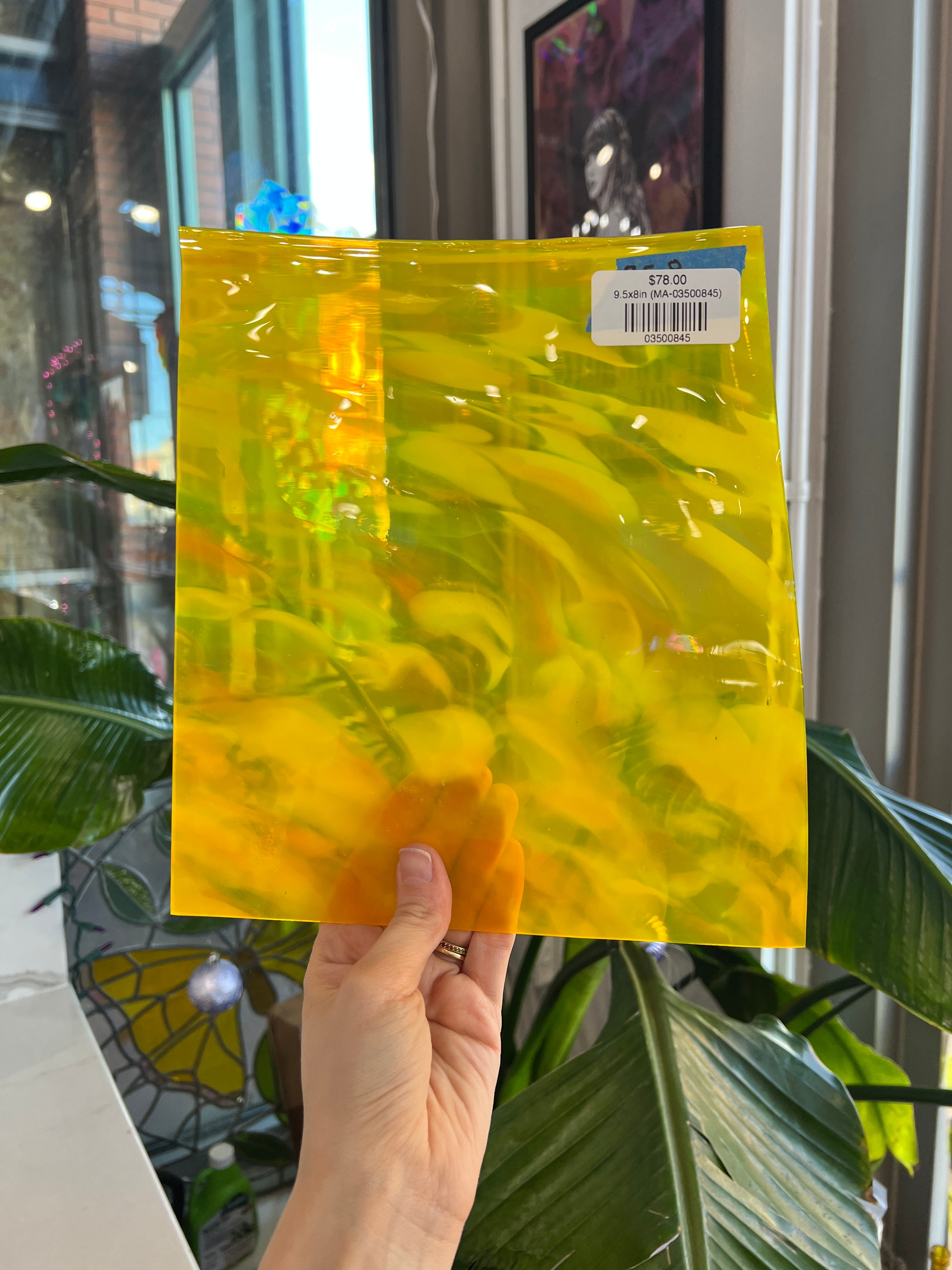 Ray of Sunshine COGW by Monarch Sheet Glass Colorado Glass Works 9.5x8in (MA-03500845)