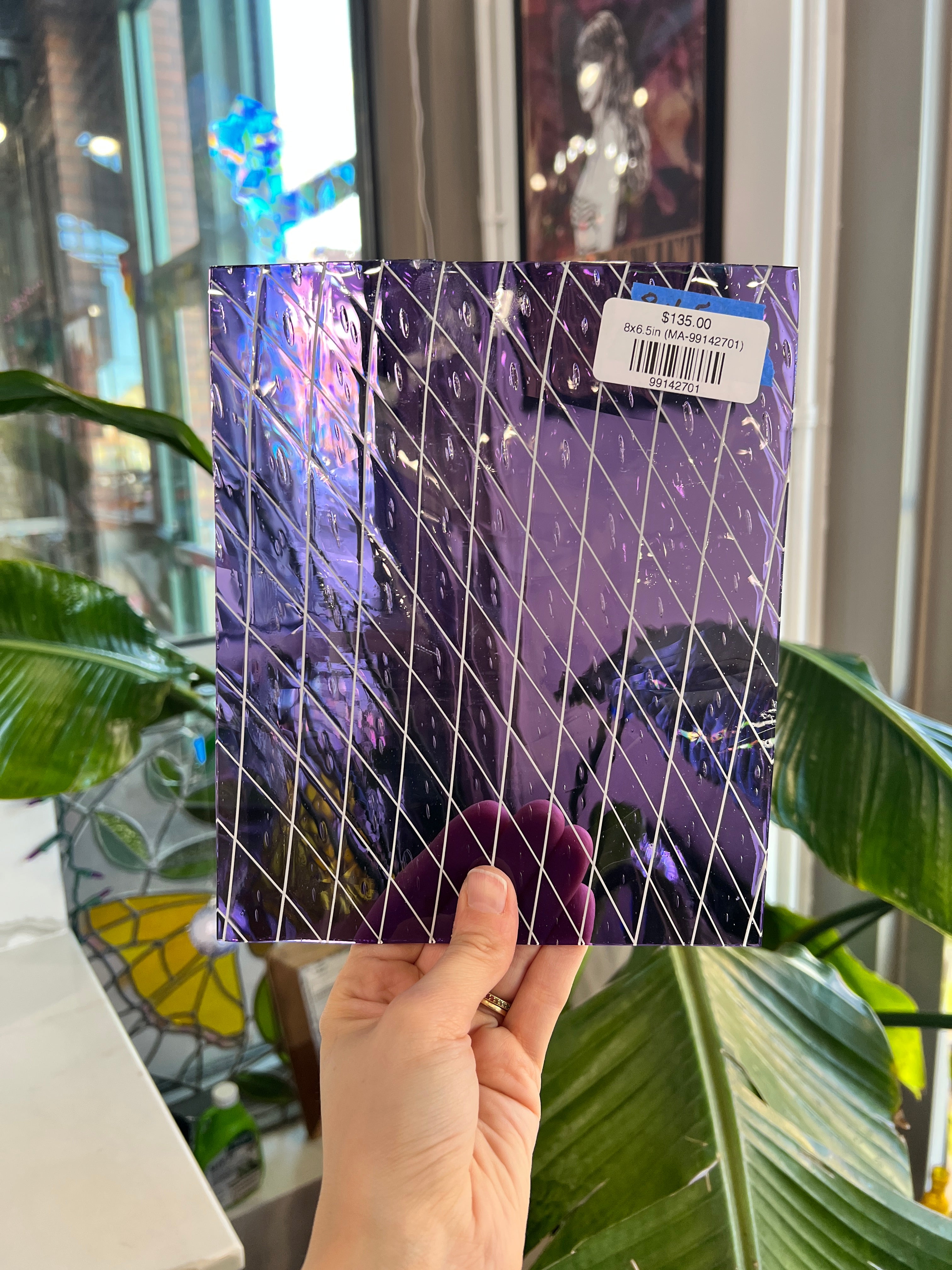 Purple Penthouse COGW by Monarch Sheet Glass Colorado Glass Works 8x6.5in (MA-99142701)