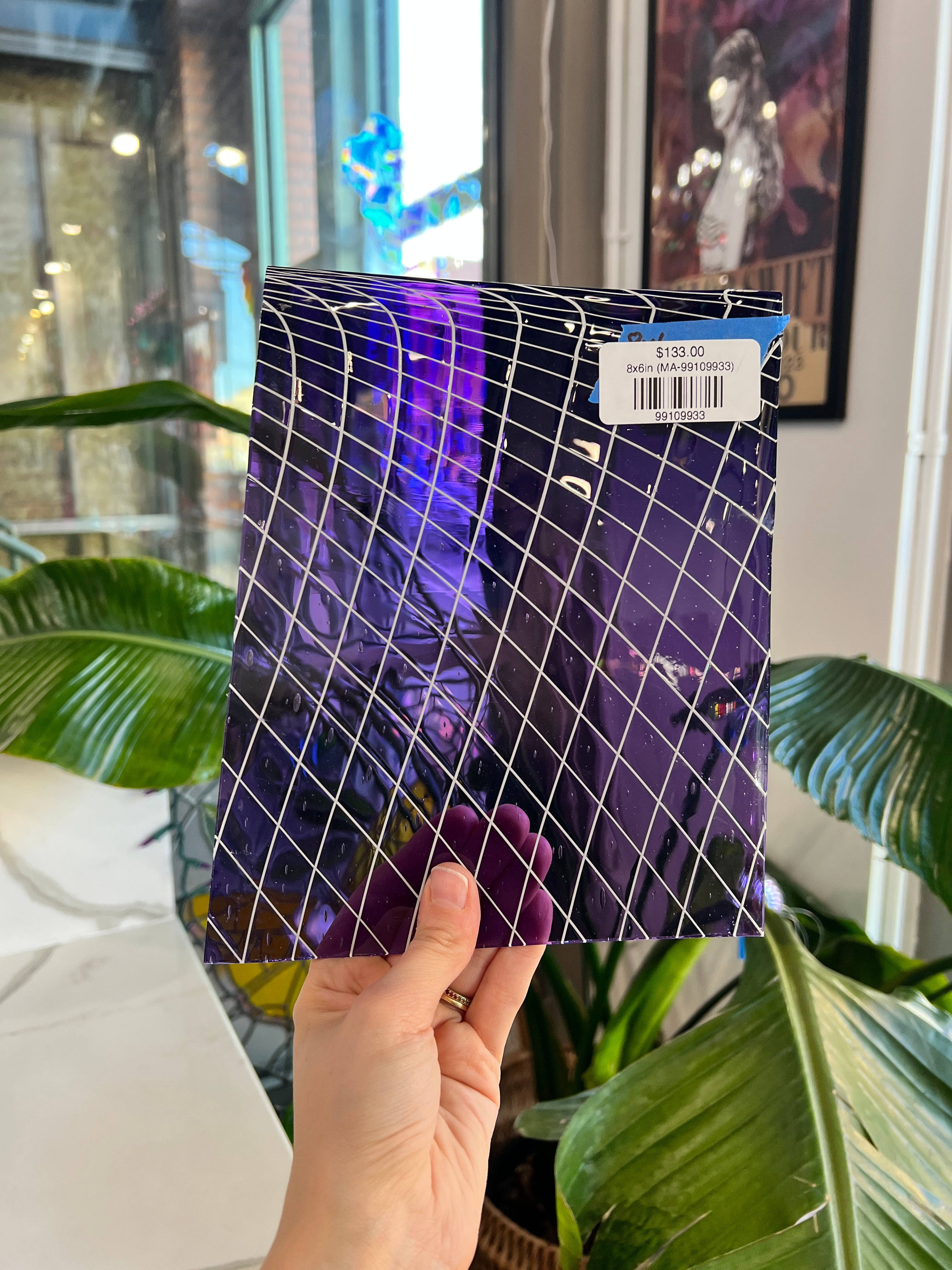 Purple Penthouse COGW by Monarch Sheet Glass Colorado Glass Works 8x6in (MA-99109933)