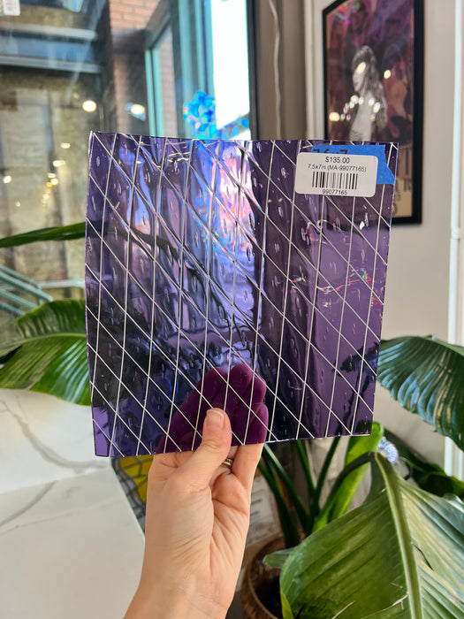 Purple Penthouse COGW by Monarch Sheet Glass Colorado Glass Works 7.5x7in (MA-99077165)