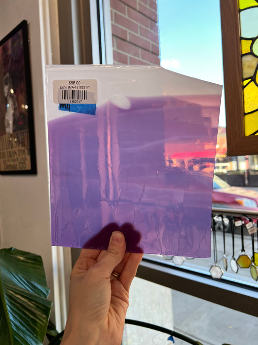 Groovy Grape Crackle COGW by Monarch Sheet Glass Colorado Glass Works