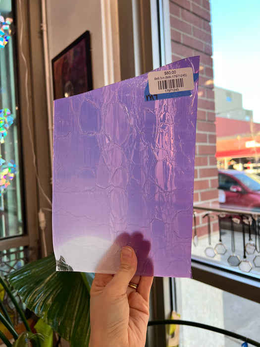 Groovy Grape Crackle COGW by Monarch Sheet Glass Colorado Glass Works