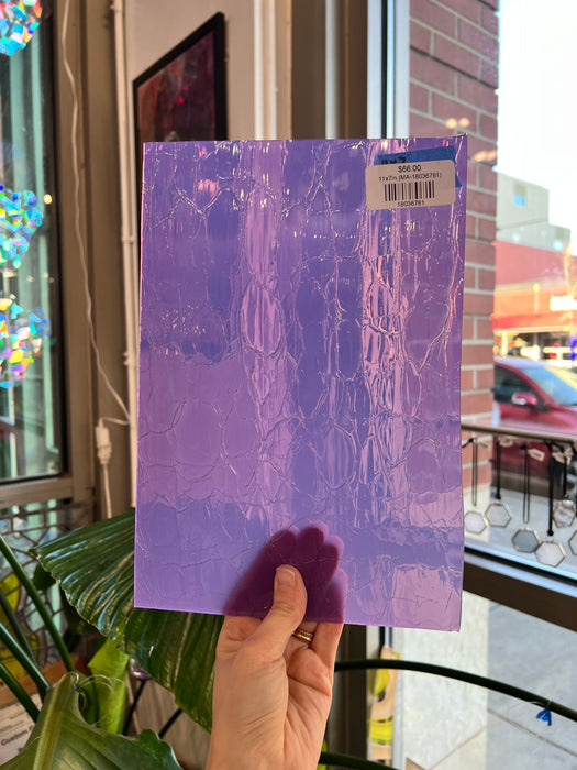 Groovy Grape Crackle COGW by Monarch Sheet Glass Colorado Glass Works