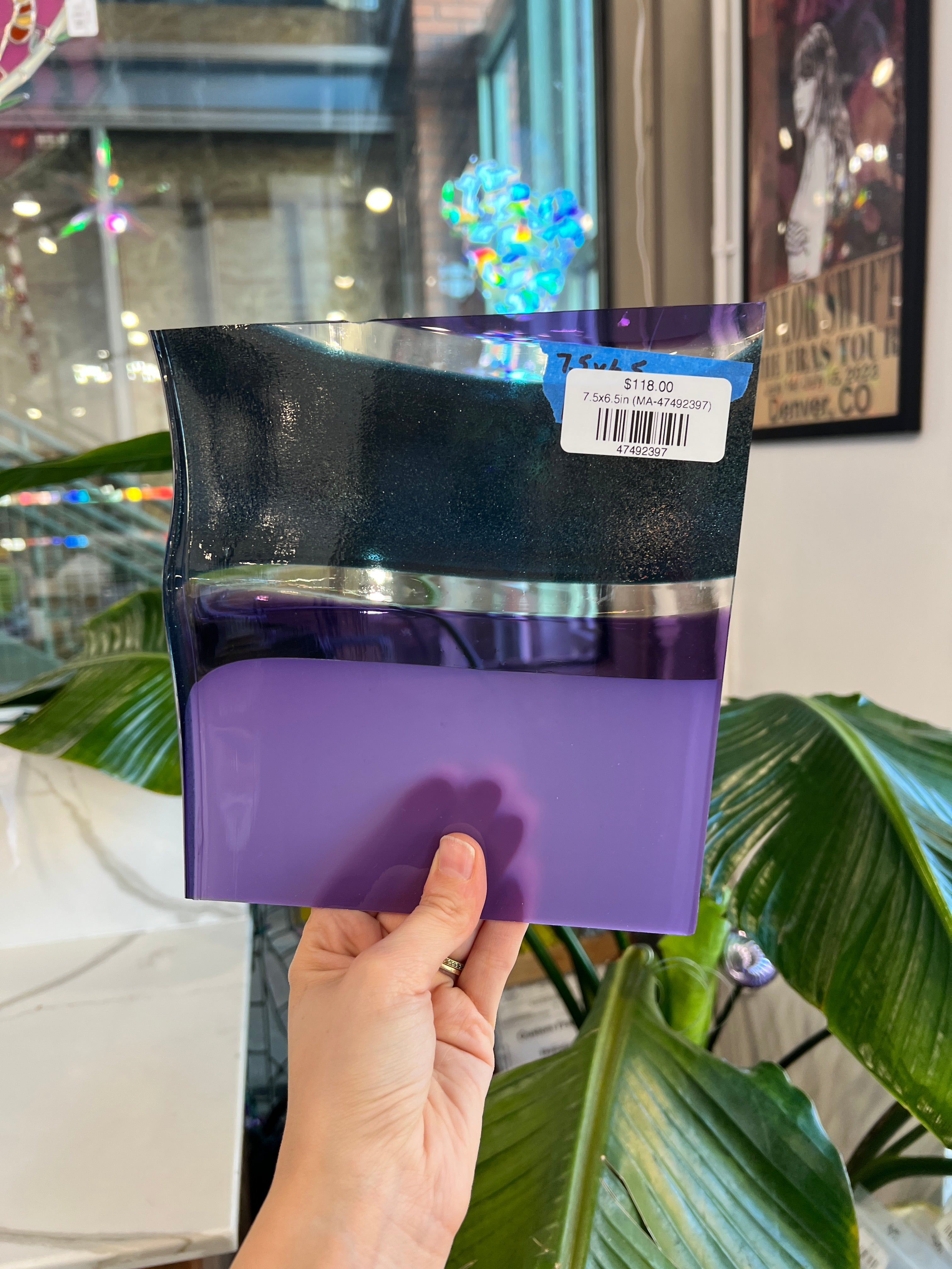 Disco Dreamin' COGW by Monarch Sheet Glass Colorado Glass Works 7.5x6.5in (MA-47492397)