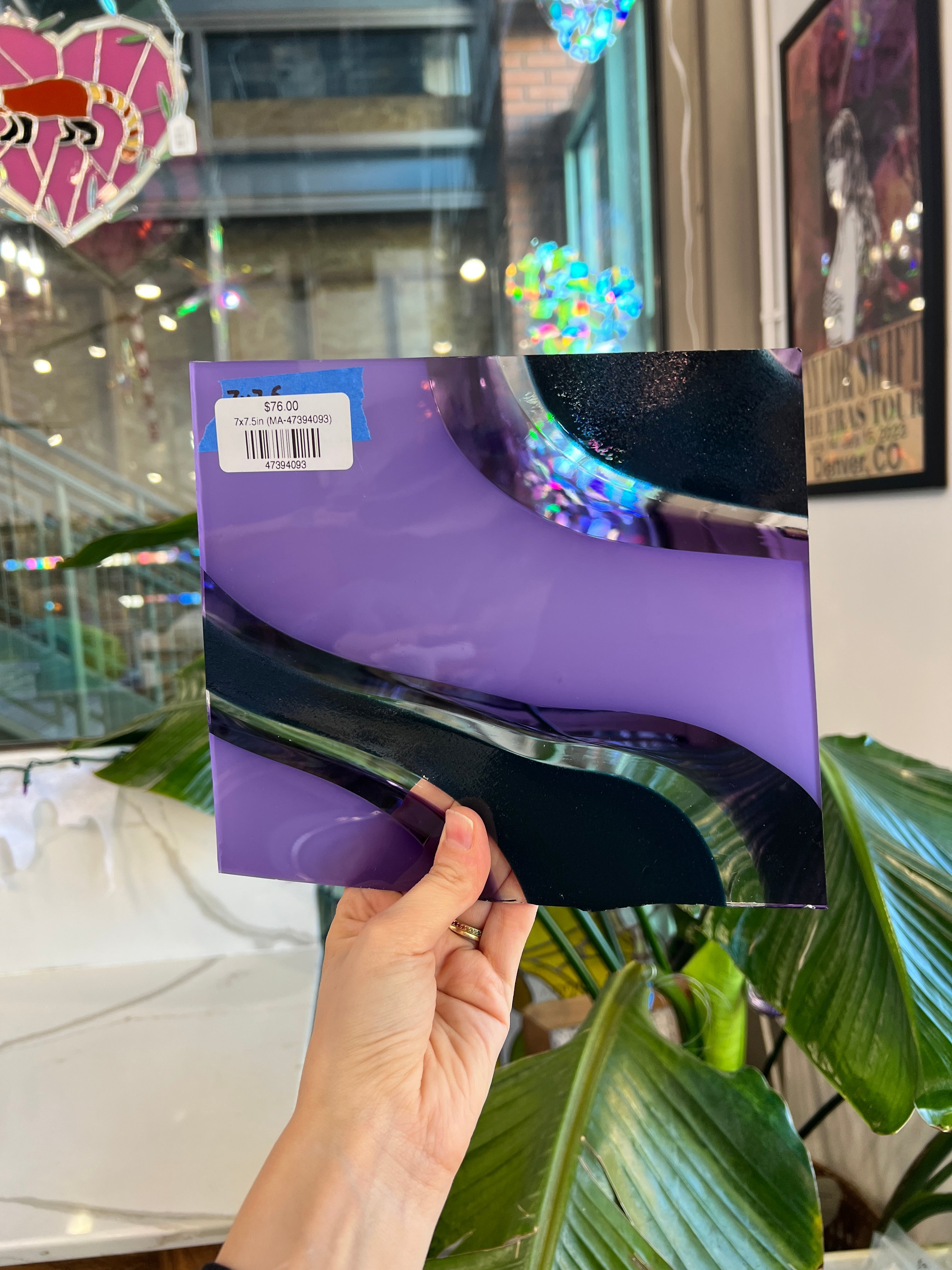 Disco Dreamin' COGW by Monarch Sheet Glass Colorado Glass Works 7x7.5in (MA-47394093)