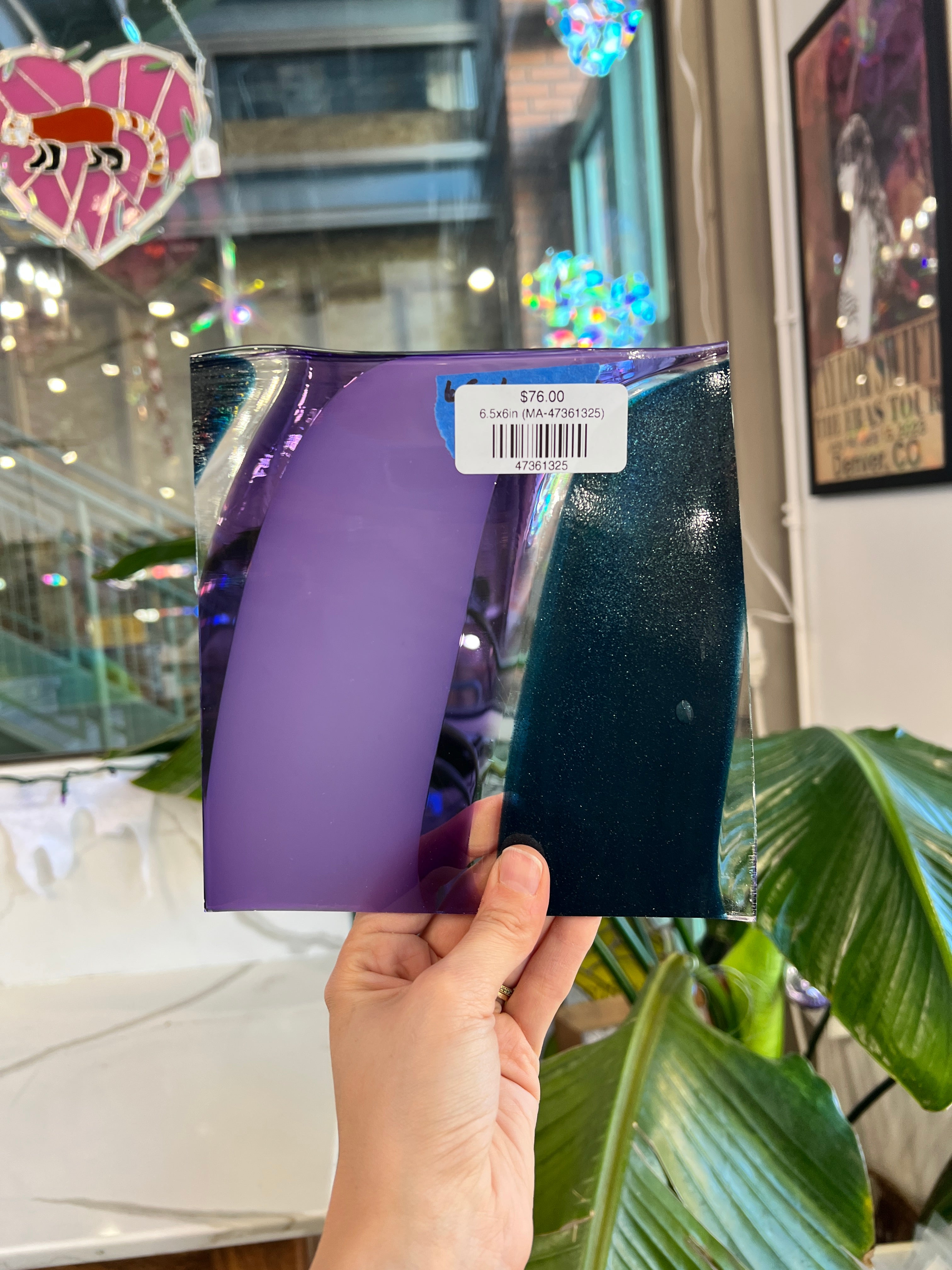 Disco Dreamin' COGW by Monarch Sheet Glass Colorado Glass Works 6.5x6in (MA-47361325)