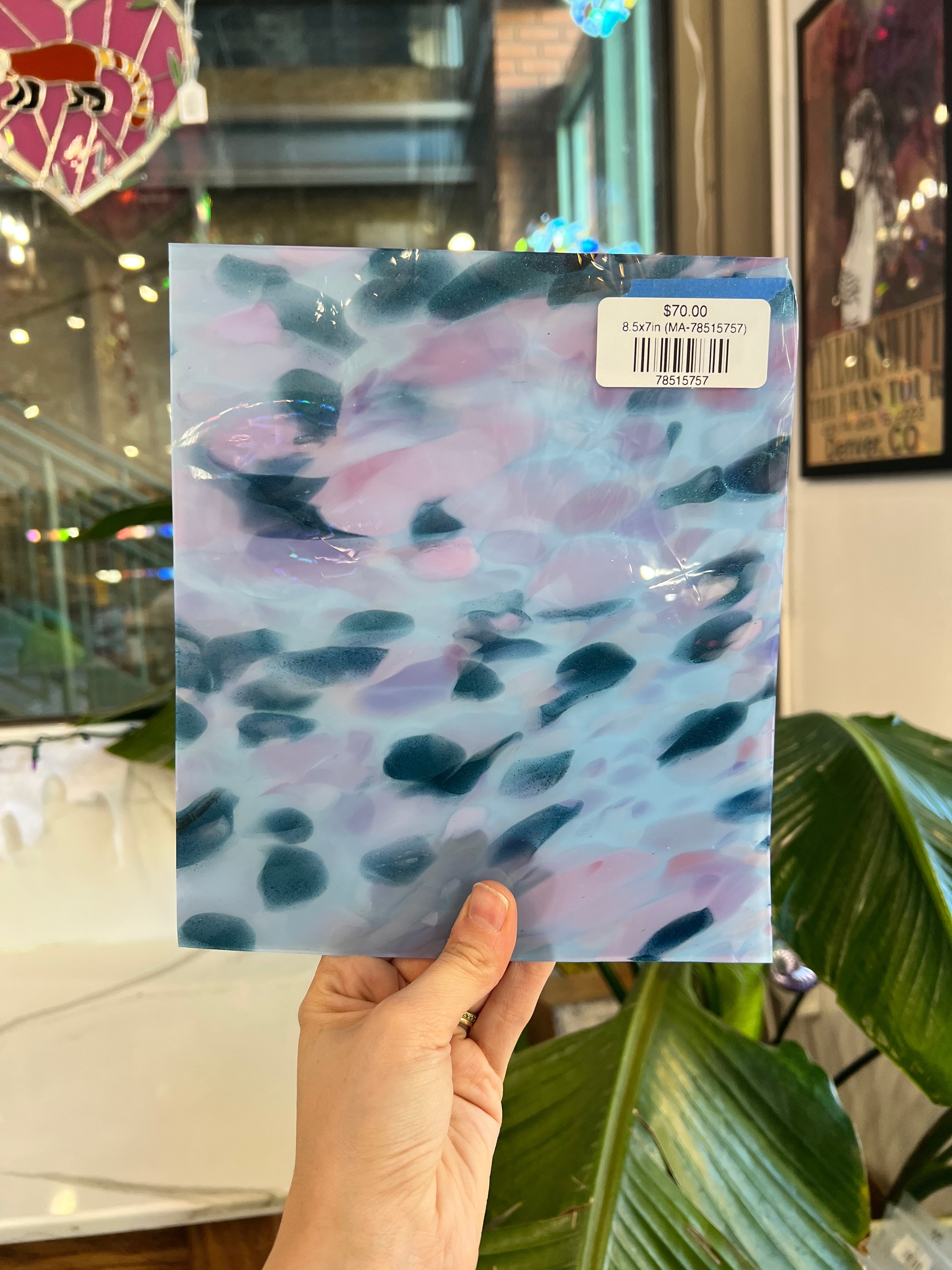 Pastel Pebbles COGW by Monarch Sheet Glass Colorado Glass Works 8.5x7in (MA-78515757)