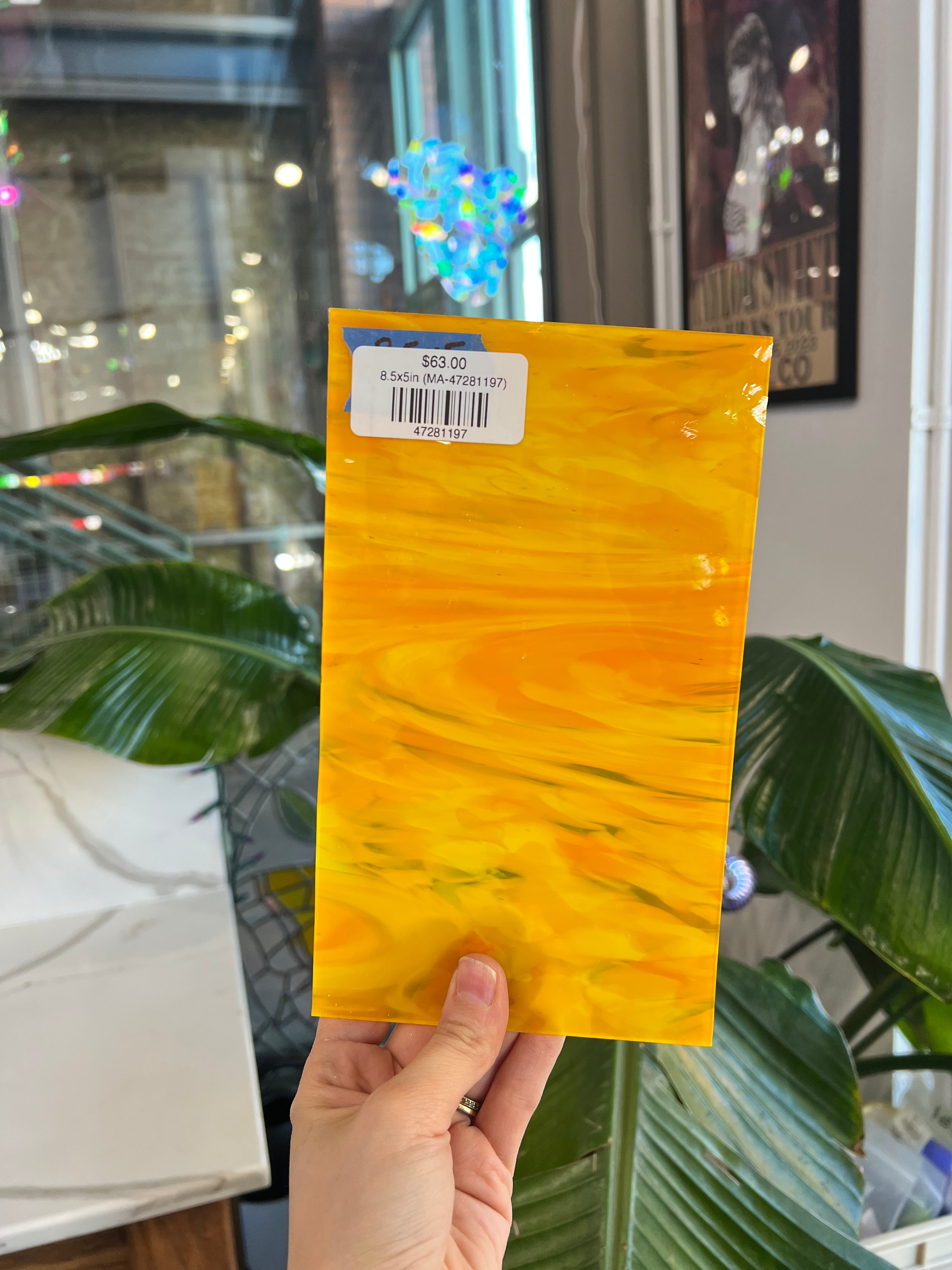 Ray of Sunshine COGW by Monarch Sheet Glass Colorado Glass Works 8.5x5in (MA-47281197)