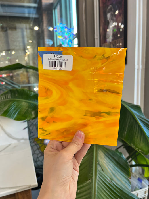 Ray of Sunshine COGW by Monarch Sheet Glass Colorado Glass Works 6x6in (MA-47445037)