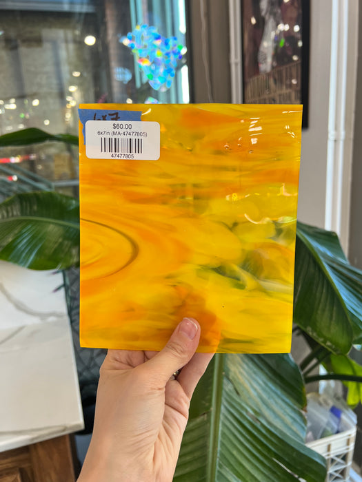 Ray of Sunshine COGW by Monarch Sheet Glass Colorado Glass Works 6x7in (MA-47477805)