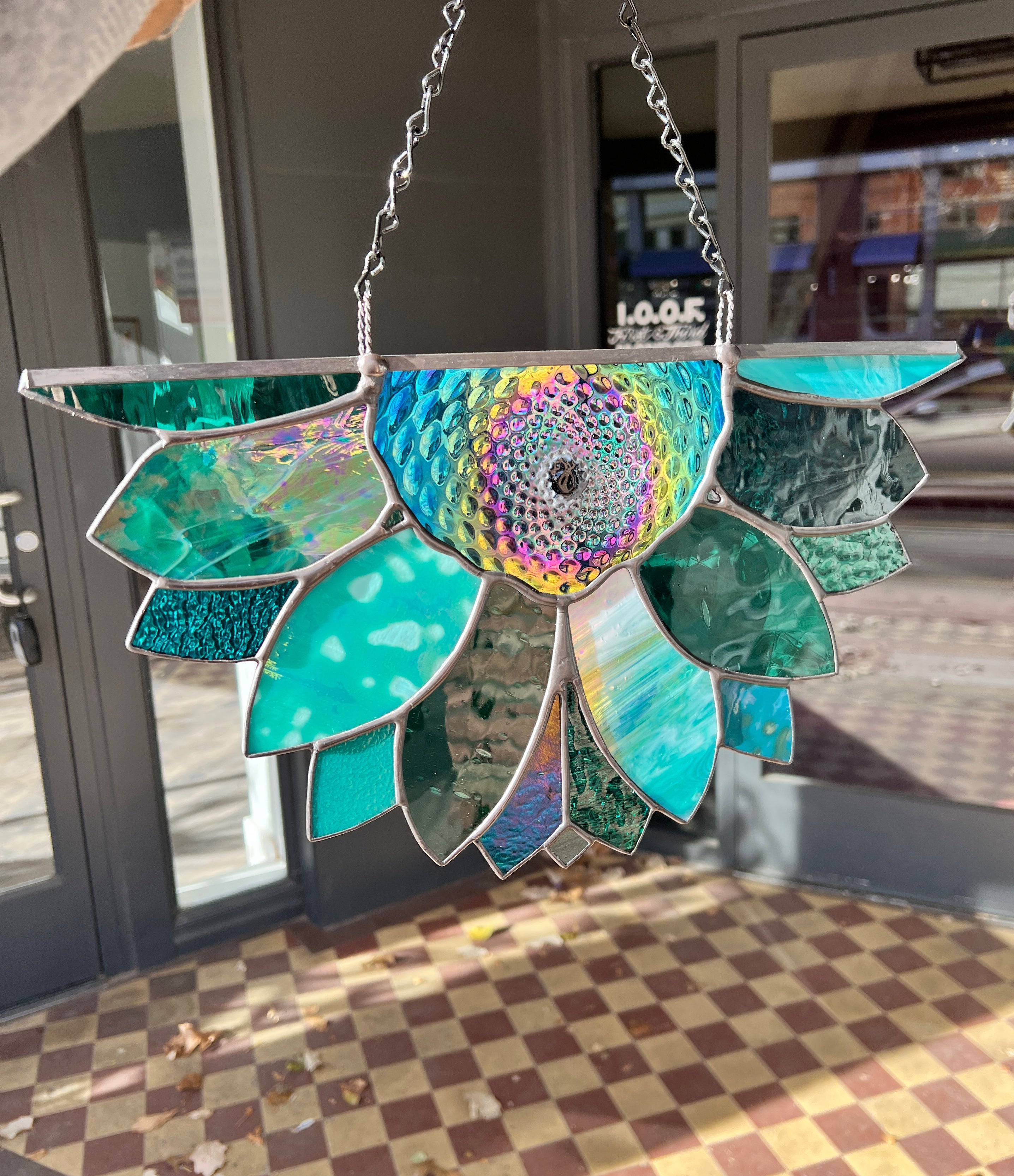 Made To Order Sunflower Suncatcher Finished Pieces Colorado Glassworks