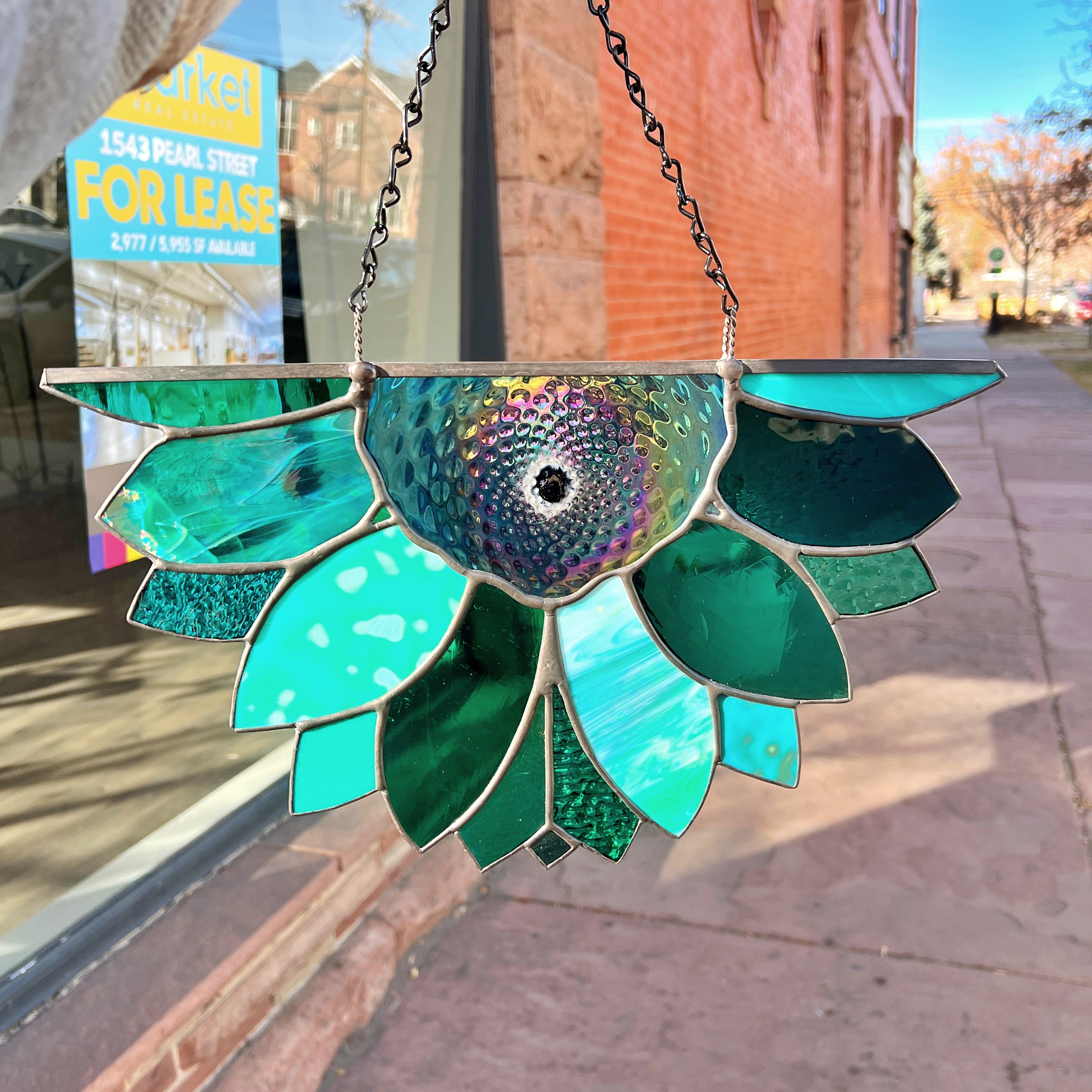 Made To Order Sunflower Suncatcher Finished Pieces Colorado Glassworks
