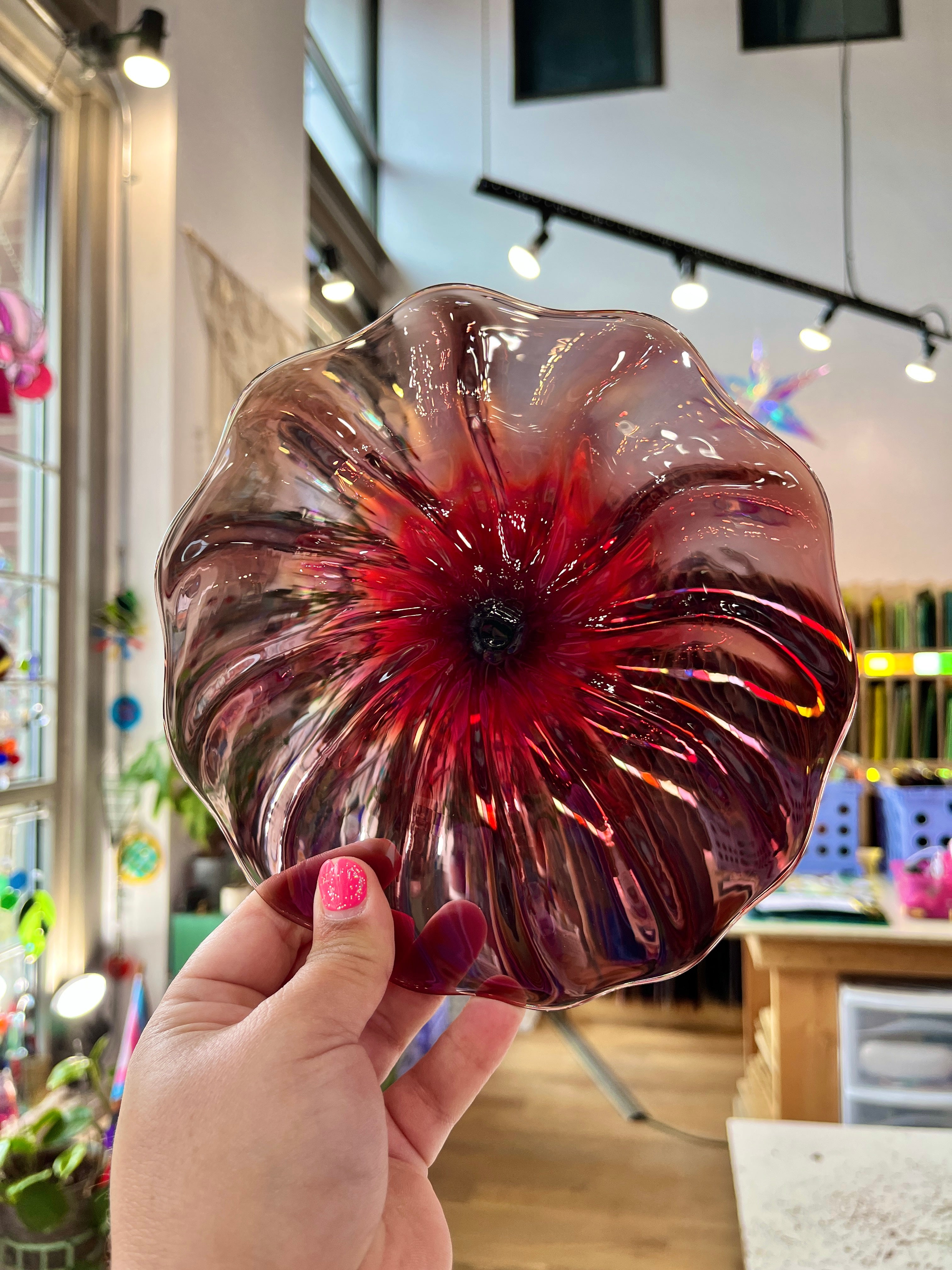 Magic Mirror Rondel Sheet Glass Colorado Glassworks
