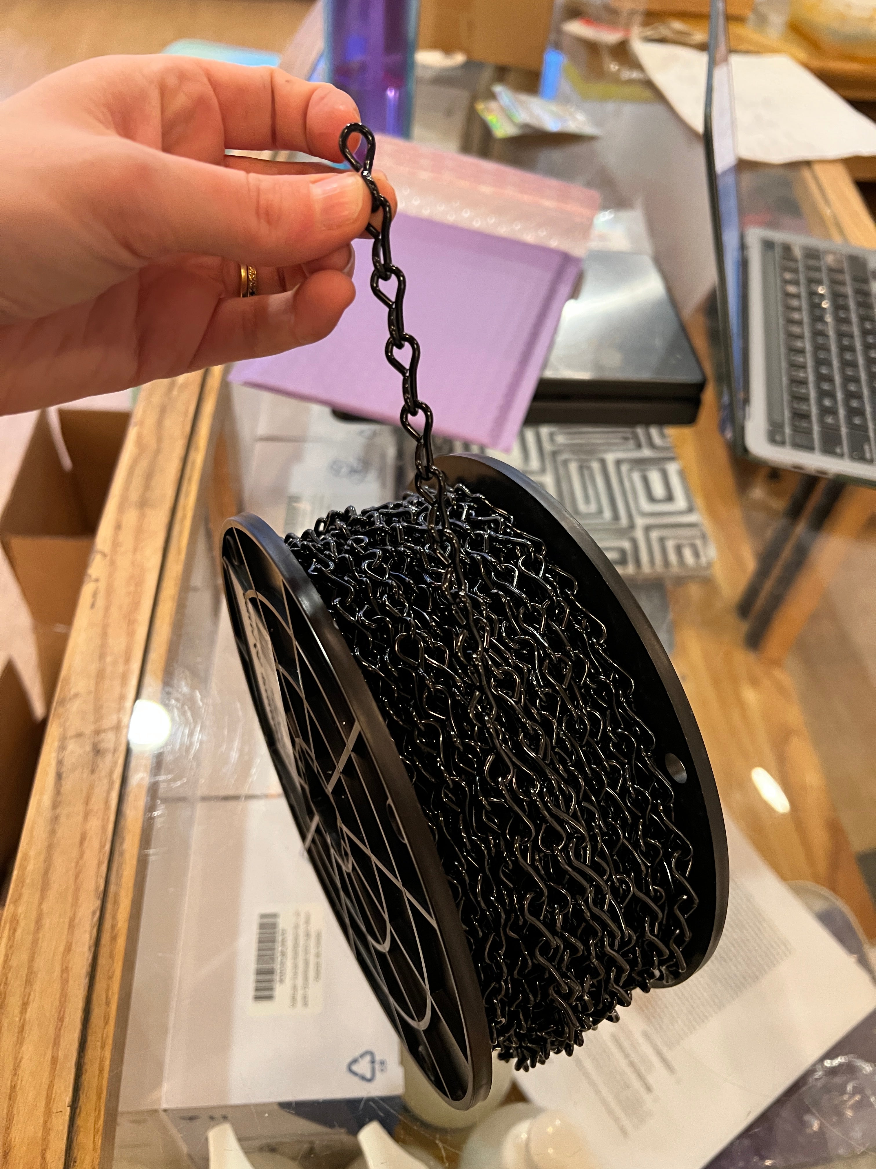 Black Plated Jack Chain 14 gauge
