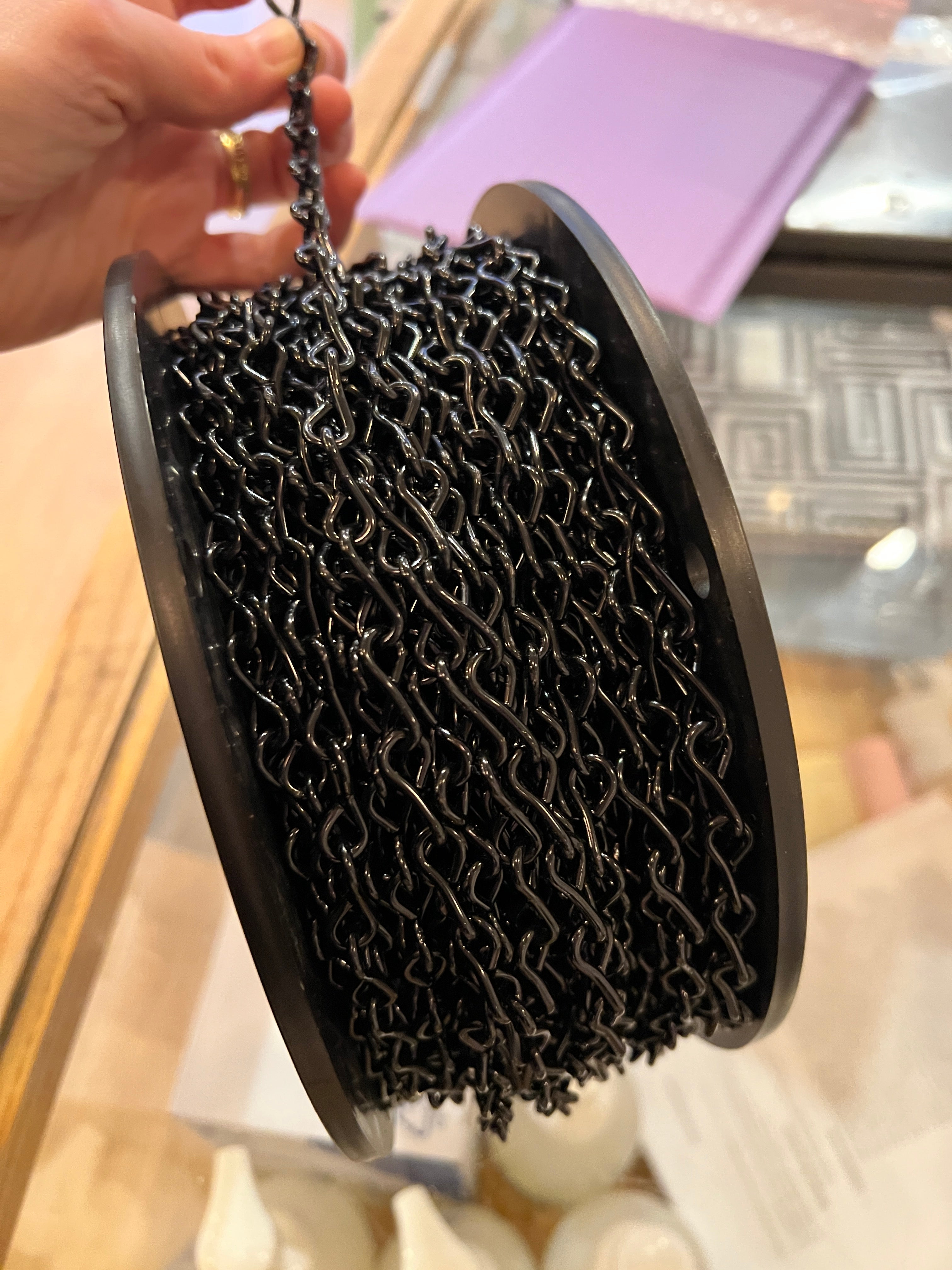 Black Plated Jack Chain 14 gauge