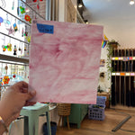 Armstrong Pink and White Wispy Discontinued (S) Sheet Glass Armstrong   