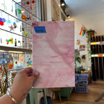 Armstrong Pink and White Wispy Discontinued (S) Sheet Glass Armstrong   